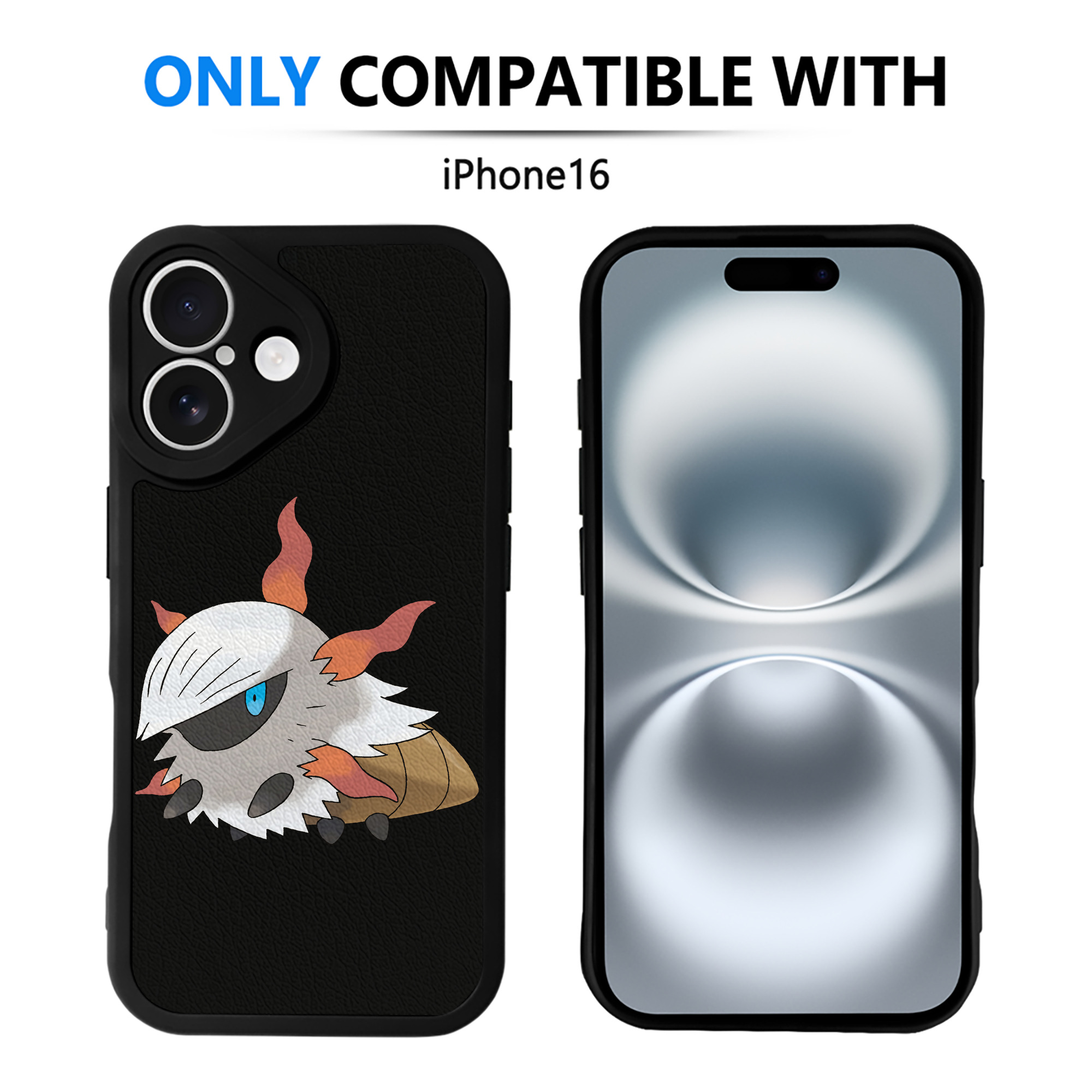 （画像用） ポケットモンスター Pokémon 【iPhone 16シリーズ対応】シリコンスマホケース（レザー調） 材質：シリコン